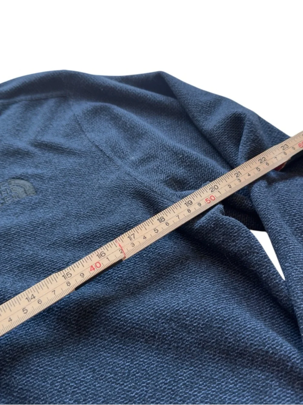 The North Face Quarter Zip Warm Fleece Pullover Blue Textured Mens Large in EUC